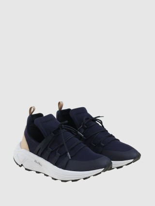 Синие сникерсы MAX MARA: фото 1 - Invogue