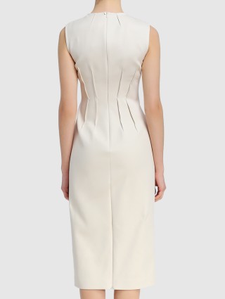 Молочное платье SPORTMAX: фото 4 - Invogue