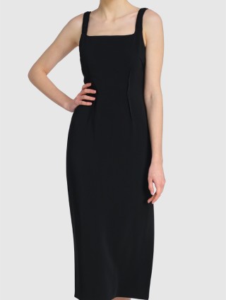 Чёрное платье SPORTMAX: фото 3 - Invogue