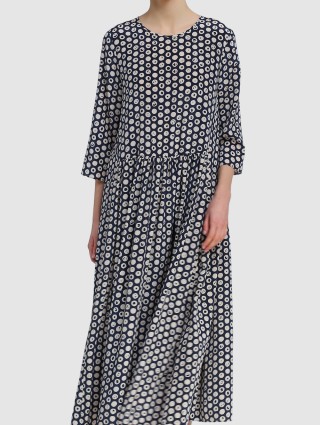 Тёмно-Синее платье MAX MARA: фото 3 - Invogue