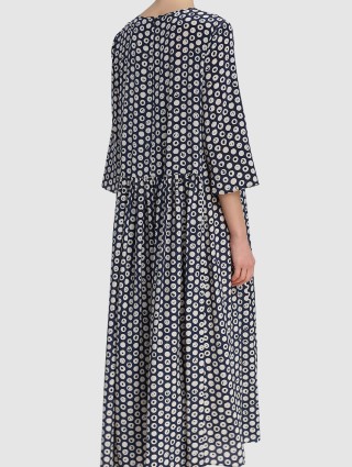 Тёмно-Синее платье MAX MARA: фото 4 - Invogue