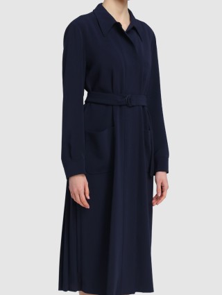 Синее платье MAX MARA: фото 3 - Invogue