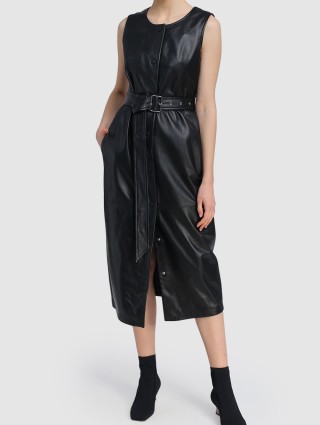 Чёрное платье SPORTMAX: фото 1 - Invogue