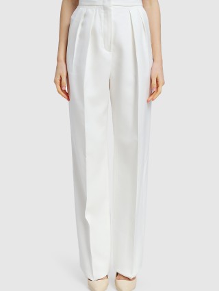 Белые брюки SPORTMAX: фото 3 - Invogue