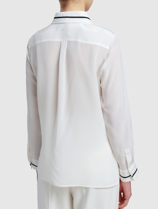 Белая рубашка MAX MARA: фото 4 - Invogue