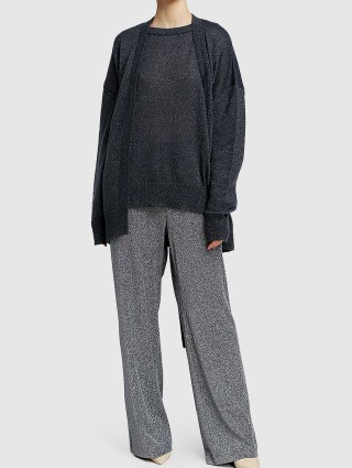 Тёмно-серые брюки MAX MARA: фото 1 - Invogue