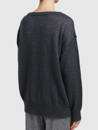 Тёмно-серый свитер MAX MARA: фото 3 - Invogue