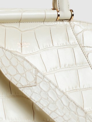 Белая сумка MAX MARA: фото 6 - Invogue