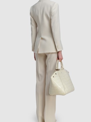 Молочные брюки MAX MARA: фото 2 - Invogue