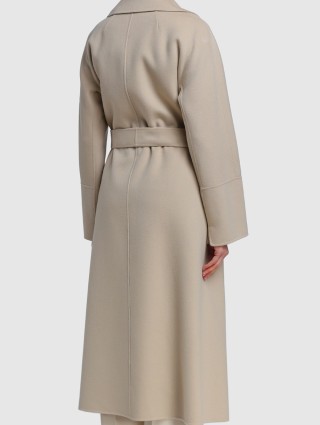 Бежевое пальто MAX MARA: фото 4 - Invogue