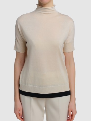 Молочный свитер MAX MARA: фото 2 - Invogue