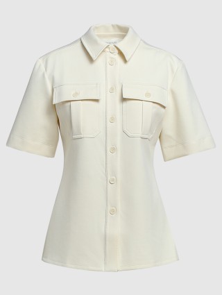 Кремовая рубашка SPORTMAX: фото - Invogue