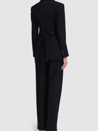 Чёрные брюки SPORTMAX: фото 2 - Invogue