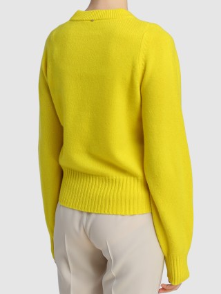 Жёлтый свитер SPORTMAX: фото 4 - Invogue