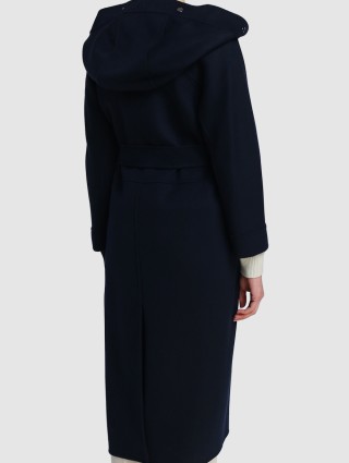 Темно-синее пальто MAX MARA: фото 4 - Invogue