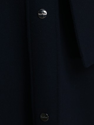 Темно-синее пальто MAX MARA: фото 6 - Invogue