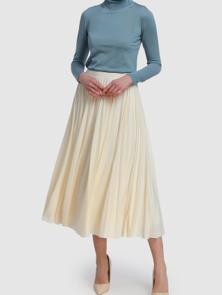 Молочная юбка MAX MARA: фото 1 - Invogue