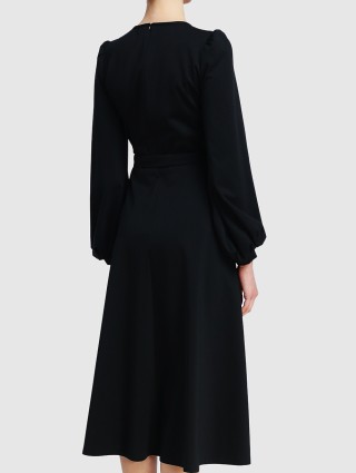 Чёрное платье WEEKEND MAX MARA: фото 3 - Invogue