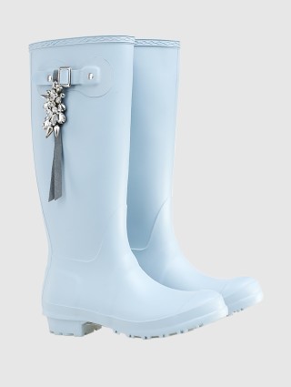 Бирюзовые сапоги DOROTHEE SCHUMACHER: фото 1 - Invogue