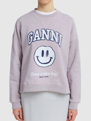 Розовый свитер GANNI: фото 3 - Invogue