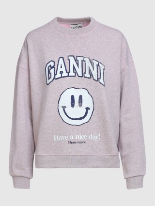 Розовый свитер GANNI: фото - Invogue