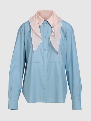 Блакитна сорочка PUSHBUTTON : фото - Invogue
