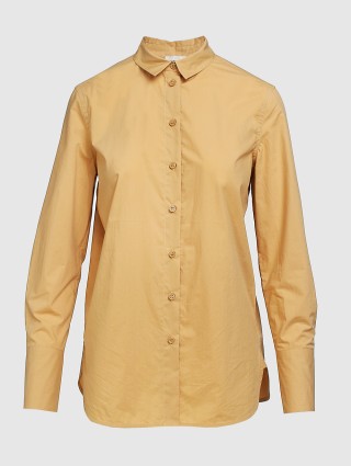 Бежевая рубашка BY MALENE BIRGER: фото - Invogue