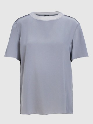 Серебристая блуза JOSEPH: фото - Invogue