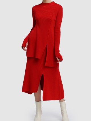 Красный свитер KENZO: фото 1 - Invogue