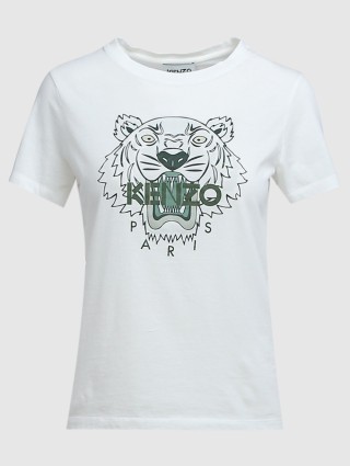 Белая футболка KENZO: фото - Invogue