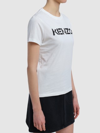 Белая футболка KENZO: фото 3 - Invogue
