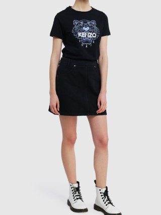 Чёрная футболка KENZO: фото 1 - Invogue