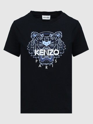 Чёрная футболка KENZO: фото - Invogue