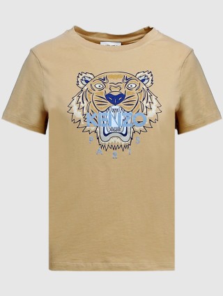 Бежевая футболка KENZO: фото - Invogue