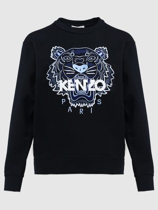 Чёрный свитшот KENZO: фото - Invogue