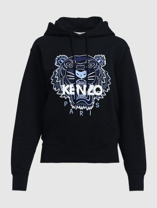 Чёрный свитшот KENZO: фото - Invogue