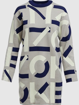 Серое платье KENZO: фото - Invogue