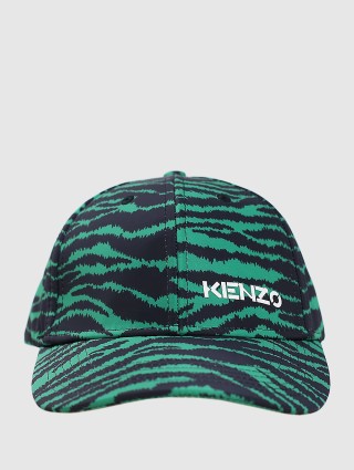 Зелёная кепка KENZO: фото - Invogue