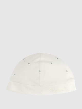 Кремовая шапка MONNALISA: фото - Invogue