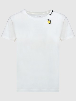 Молочная футболка MARC CAIN: фото - Invogue