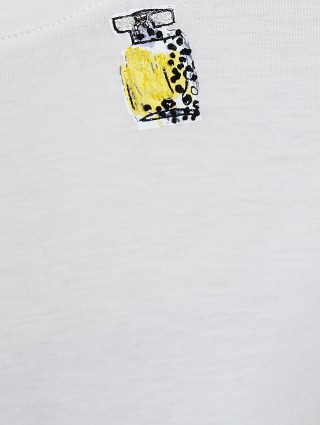 Молочная футболка MARC CAIN: фото 5 - Invogue