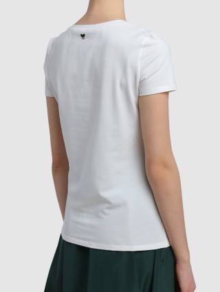 Белая футболка WEEKEND MAX MARA: фото 4 - Invogue