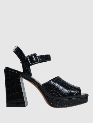 Чёрные босоножки MAX&CO: фото - Invogue