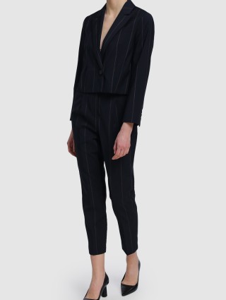 Тёмно-синие брюки MAX&CO: фото 1 - Invogue