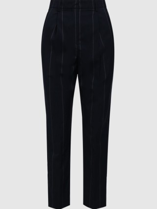 Тёмно-синие брюки MAX&CO: фото - Invogue