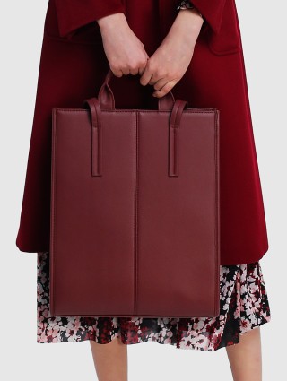 Бордовая сумка MAX&CO: фото 2 - Invogue