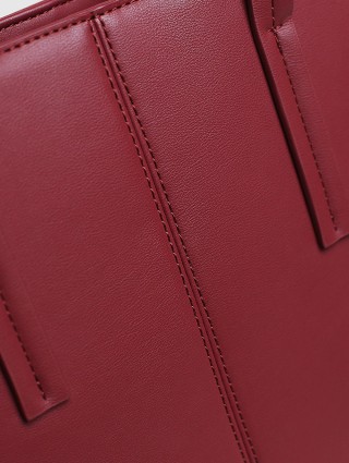 Бордовая сумка MAX&CO: фото 6 - Invogue