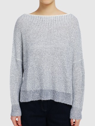 Серебристый свитер MAX&CO: фото 3 - Invogue