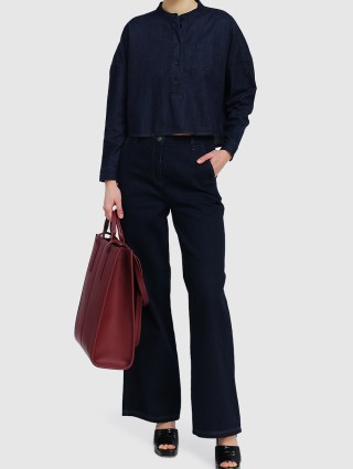 Темно-синя сорочка MAX&CO : фото 1 - Invogue