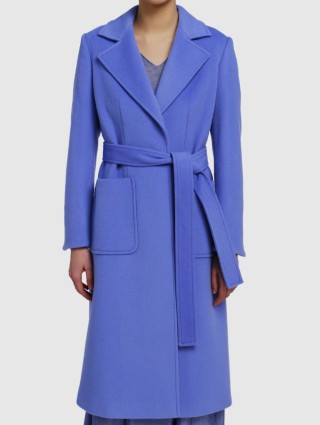 Синее  пальто MAX&CO: фото 3 - Invogue